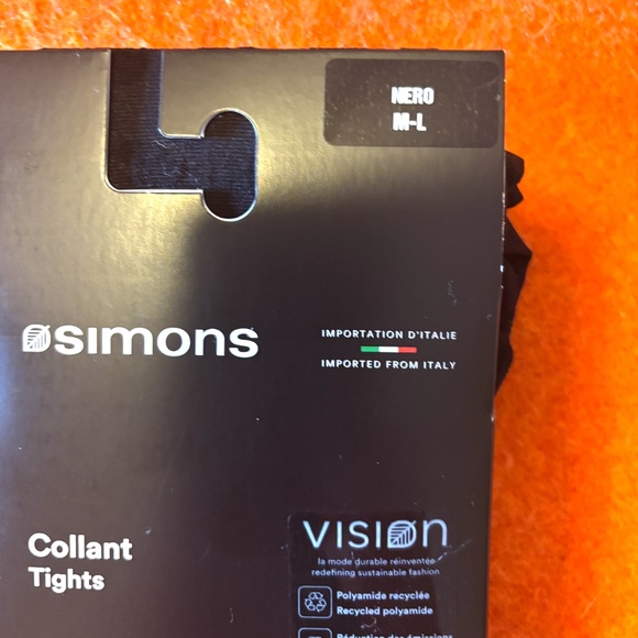 Black leopard print sheer tights pantyhose made in Italy NWT - Picture 4 of 8